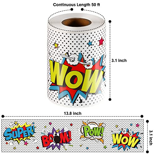 50ft Bulletin Board Borders Hero Bulletin Board Decorations White Straight Paper Border Trim for Home Classroom Office