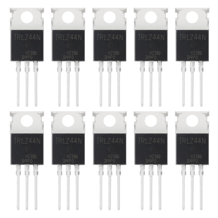 ALLECIN IRLZ44N IRLZ44 MOSFET Transistors 47A 55V IRLZ44NPBF Logic Level Mosfets 47 Amp 55 Volt TO-220 (Pack of 10Pcs)