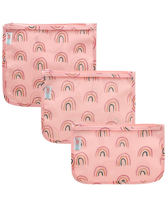 ALVA Diaper Bag Pouches | 3pcs Mess-Proof Travel Toiletry | TSA Approved Toiletry Bag | Cosmetic Makeup Bag Diaper