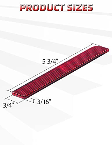 Amazicha Red Reflectors Latch Covers Saddlebags Side Visibility Compatible for Harley Davidson Touring Road King