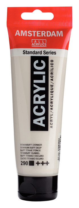 Amsterdam Standard Series Acrylic Tube 120ml Titanium Buff Deep 290 (17092902)