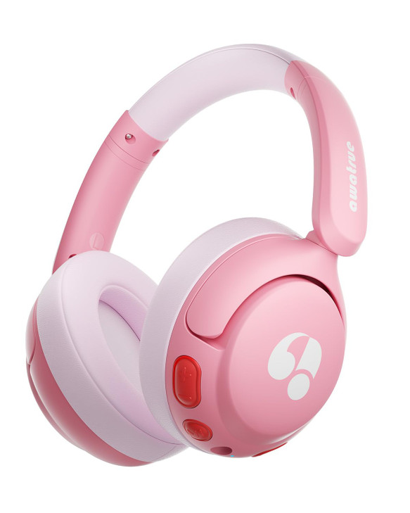 awatrue Kids Bluetooth Headphones, 85dB Volume Limiter, Pink HK02
