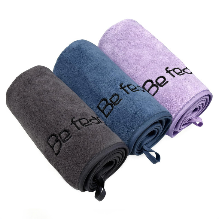 BOBOR Gym Towels for Men and Women, 3 Pack 15 x 30 Inch Microfiber Workout Towels, 400 GSM Quick Dry Sweat Towels with