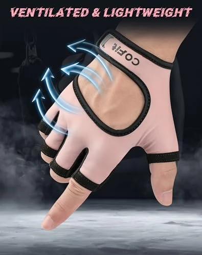 COFIT Breathable Workout Gloves, Antislip Weight Lifting Gym Gloves for Men Women, Superior Grip & Palm Protection for