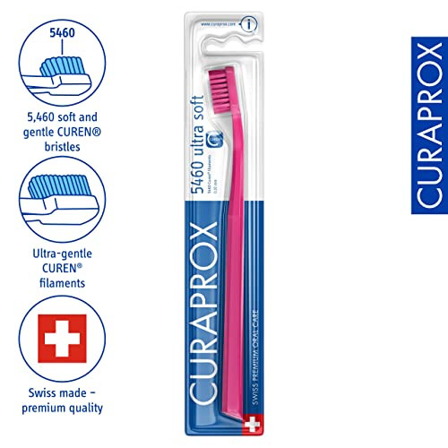 Curaprox CS 5460 Ultra-Soft Toothbrush, Magenta/Magenta, Single Pack