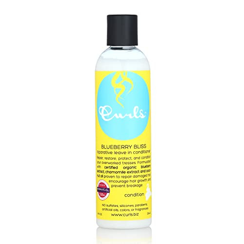 Curls Blueberry Bliss Reparative Leave In Conditioner - 8 oz, Helps Repair Damage and Prevent Breakage, Conditioner
