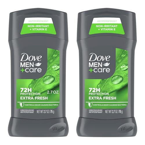 Dove Men+Care Extra Fresh Men's Antiperspirant Deodorant Stick Extra Fresh Twin pack With 72-hour sweat & odor