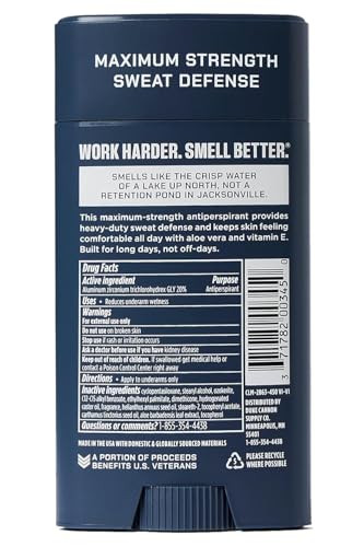 Duke Cannon Midnight Swim Antiperspirant Deodorant for Men  Trench Warfare  Sandalwood + Lavender Scent 