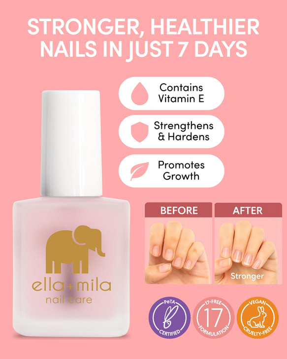 ella+mila First Aid Kiss Nail Strengthener & Hardener - Growth Treatment