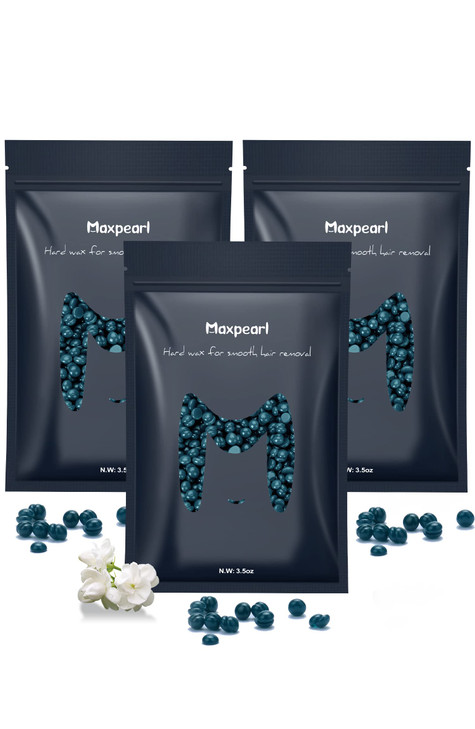 Maxpearl Wax Beads for for Brazilian/Coarse Hair, 10.5oz/300g, Dark Green