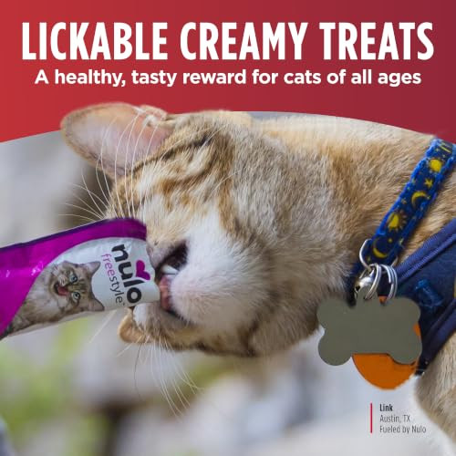 Nulo Freestyle Grain-Free Perfect Purees Premium Wet Cat Treats, Squeezable Meal Topper for Felines, High Moisture