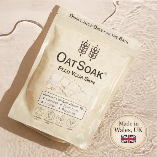 OatSoak Dissolvable Oats for the Bath. Colloidal Oat Bath Additive Made with 100% Scottish Oatmeal. Suitable for Skin