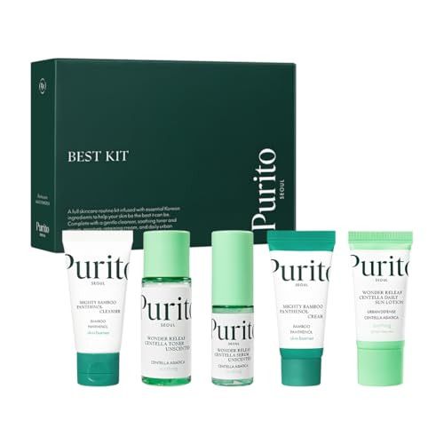PURITO Best Kit Skincare Set for Sensitive Skin, 3.52 fl.oz