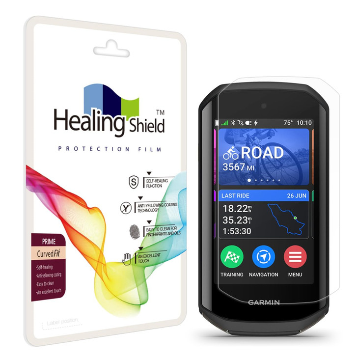 Screen Protector 2pcs for Garmin Edge 1050, Prime Curved Protector Shield Guard Film Edge1050