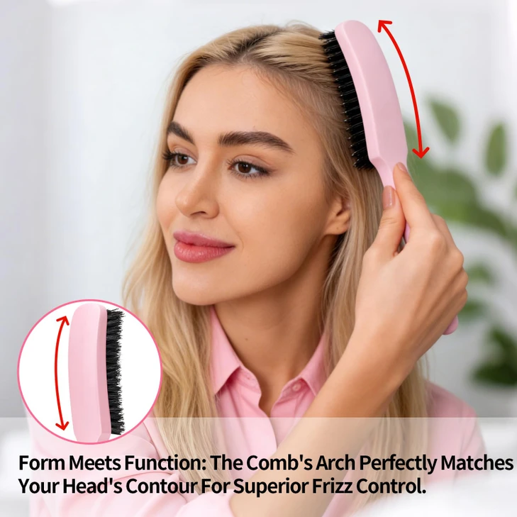 Slick Back Hair Brush for Smooth Flyaways, Frizz, Sleek Ponytail, Buns and Edge Baby Hair | Slickback Brushes Hair