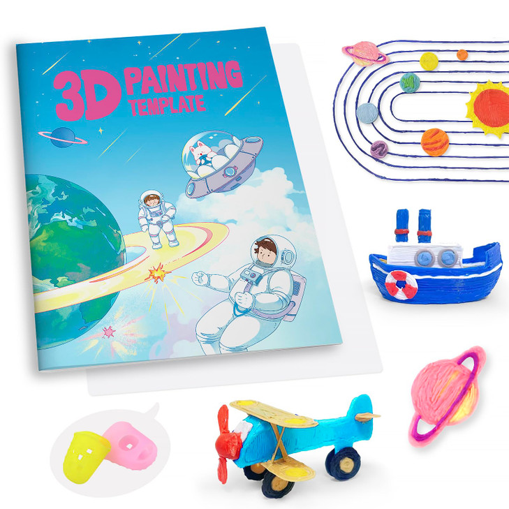 SONGTIY 3D Painting Drawing Book, 40 Patterns Painting Graffiti Template
