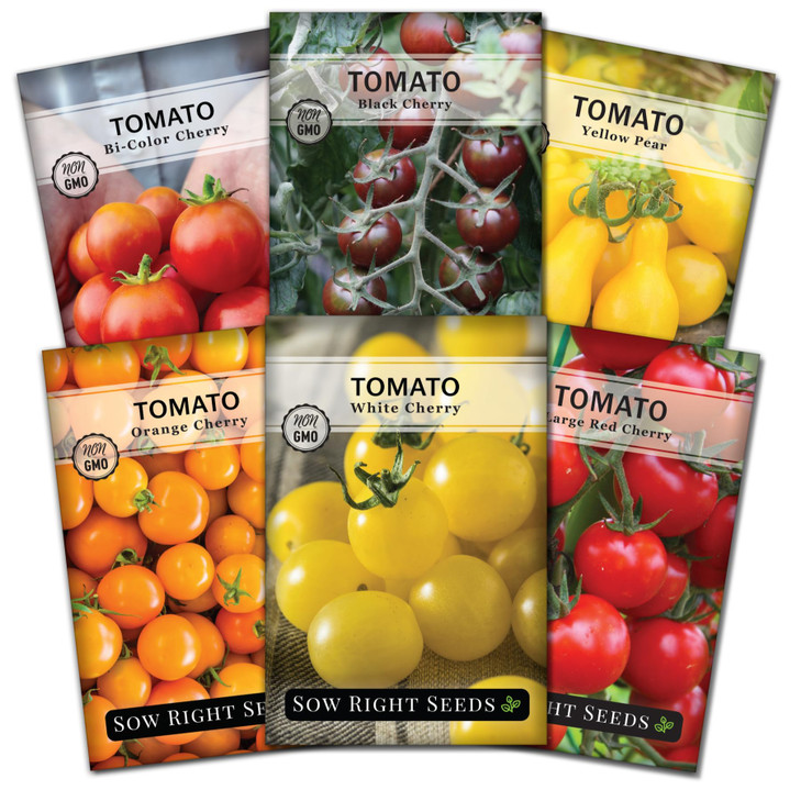 Sow Right Seeds - Cherry Tomato Seed Collection for Planting Home Garden