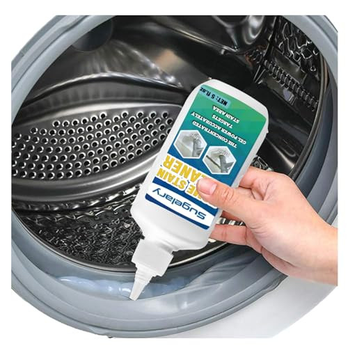 Sugelary Mold Stain Cleaner, 5 fl oz Mold Stain Cleaner Gel for Washing Machine, Home Stain Cleaning Gel for Fridge,