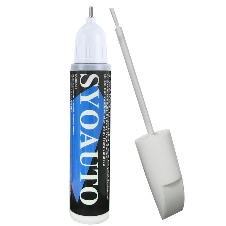 SYOAUTO White Touch Up Paint for Cars White Car Touch up Paint Auto Scratch Repair Pen Brush and Tip 2 in 1 Repair Pen