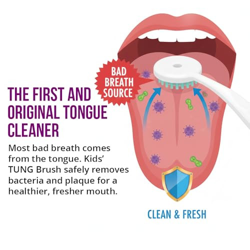 Tongue Cleaner Gel for Kids, Kids Tongue Cleaner Paste, Children's Tongue Scraper, Childs Tongue Scrubber, Fight Bad