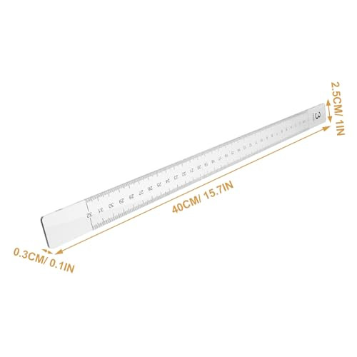 ULTECHNOVO Biscuit Balance Ruler with Graduated Scale Rolling Pin Guide Stick for Dough Thickness Measurement and