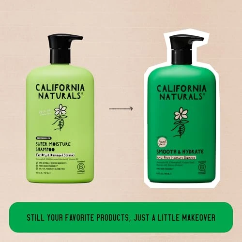 California Naturals Summer Fig Super Moisture Shampoo for Dry Damaged Hair, Hydrating Shampoo, Scalp & Hair Care for