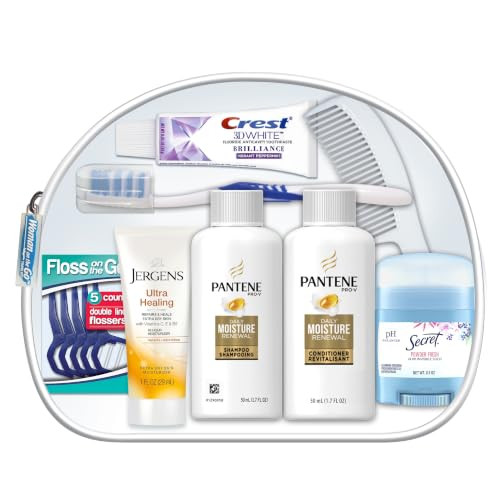 Convenience Kits International Women's Deluxe 10 Piece Kit with Travel Size TSA Compliant Essentials Featuring: