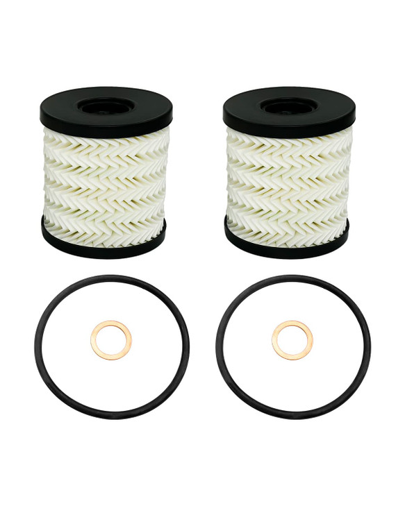 Oil Filter Kit 2 Pack Fit for Mini Cooper R56 R60 R58 R59 Countryman Clubman Paceman Coupe Replace 11427622446