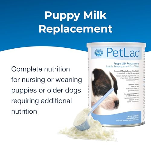 Pet-Ag PetLac Powder for Puppies - 10.5 oz - Puppy Milk Replacement Powder Puppies Newborn to Six Weeks Old - Easy to