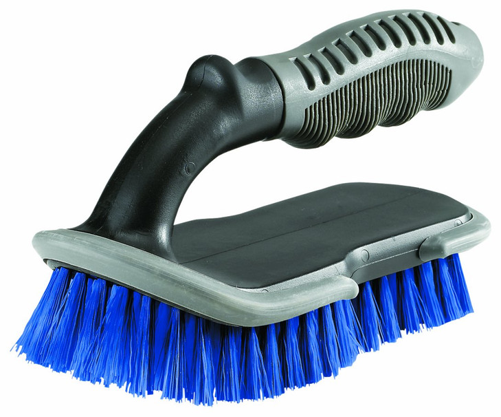 Shurhold 272 Scrub Brush  Soft, Ergonomic Handle with Comfort Grip and Safety Bumper  Lightweight Knuckle-Saving
