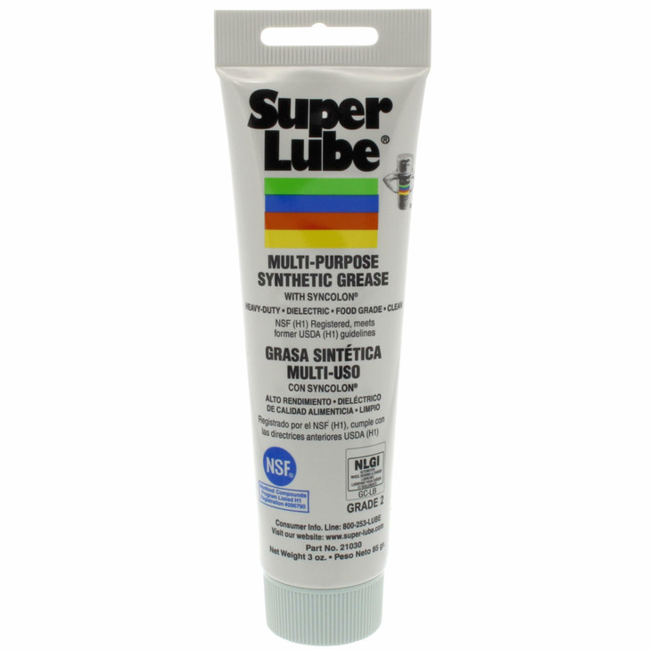 Super Lube Multi-Purpose Synthetic Grease w/ Syncolon - High Temperature, Water & Corrosion Resistant Grease -