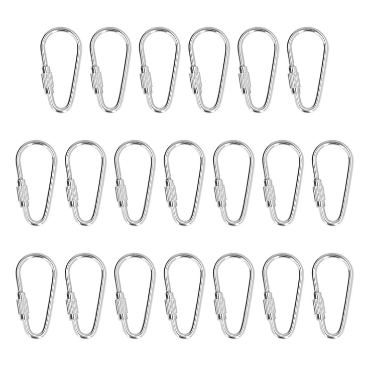 20 Pcs Bird Foot Rings, Bite Resistant Stainless Steel Parrot Leg Rings Bird Toy Accessories for Conure Cockatiel