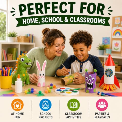 30 Cardboard Craft Tubes - Turn Simple Supplies into Big Creative Ideas