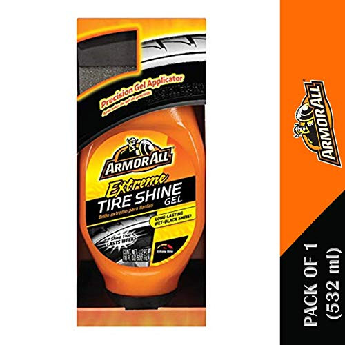 Armor All Extreme Tire Shine Gel, Long Lasting Black Tire Shine, 18 Fl Oz