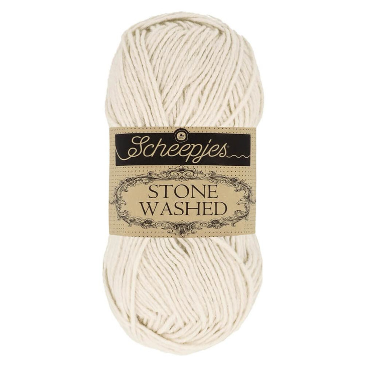 Scheepjes Stone Washed Yarn 50 g (1.76 oz) - 801 Moon Stone Beige