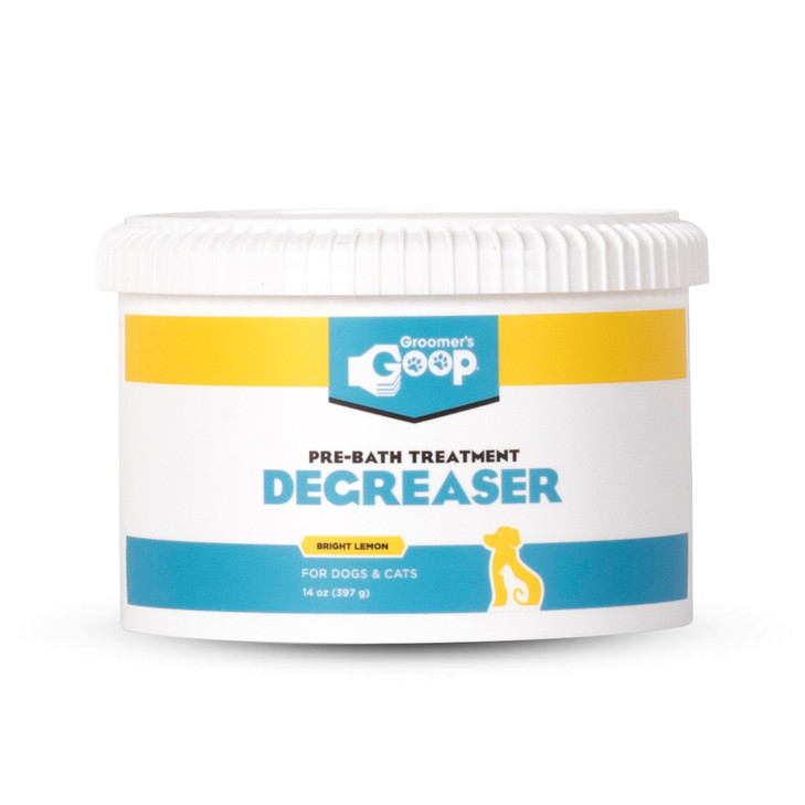 Groomers Goop Pre-Bath Pet Degreaser Treatment - Professional Strength Formula Removes Tough Oil & Grime from Dog &