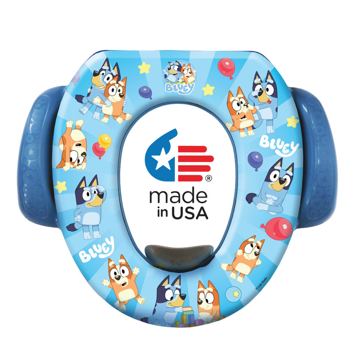 Bluey Soft Potty Seat - Potty Training Toilet Seat, Soft Cushion, Baby Potty Training, Safe, Easy to Clean