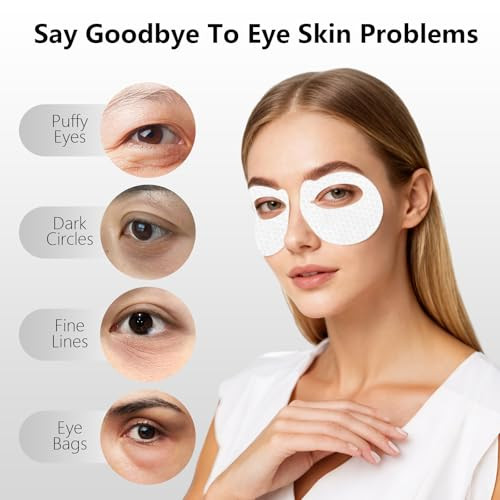 YAFUSIPE Salmon DNA PDRN Eye Patches for Dark Circles & Puffiness 50 Patches Collagen Multi Peptide Under Eye Masks