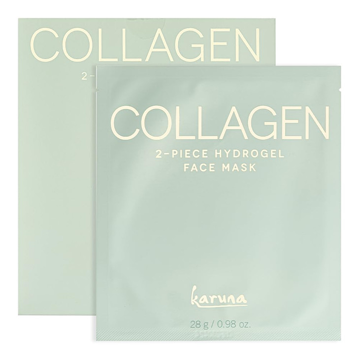 Karuna Skin - COLLAGEN Face Mask Sheets, Hydrogel 2-Piece Facial Mask, Age-Defying, Hydrating, Rejuvenating & Moisturizing Skin Care Essential That T