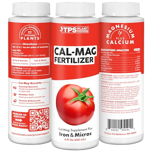 Cal Mag for Plants - Calcium and Magnesium Plus Iron and Micros, 8 oz