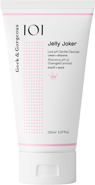 Geek & Gorgeous  Jelly Joker  Gentle Gel Cleanser and Makeup Remover  Non-Foaming, Low pH, Hydrating Formula 