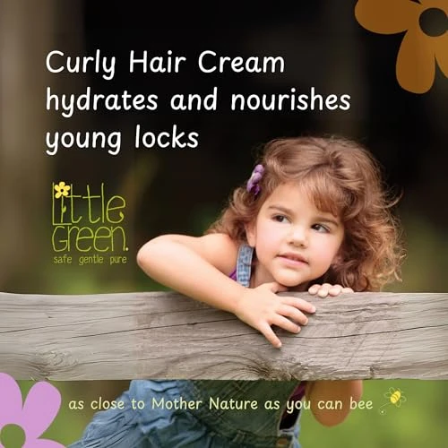 Little Green Kids Curly Hair Cream, Anti Frizz Curl Cream, 4.2 oz