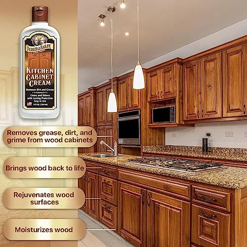 Parker & Bailey Kitchen Cabinet Cream - Multisurface Wood Cleaner And Polish Furniture Quick Shine Restorer Protector
