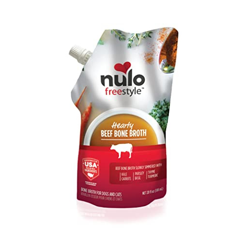 Nulo Freestyle Bone Broth, Premium Food Topper for Cats and Dogs, with Collagen and Chondroitin Sulfate to Help Boost