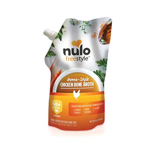 Nulo Freestyle Bone Broth, Premium Food Topper for Cats and Dogs, with Collagen and Chondroitin Sulfate to Help Boost