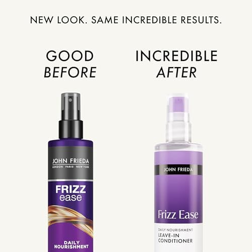 John Frieda Frizz Ease Daily Nourishment Leave-In Conditioner, Detangles Frizzy, Damaged Hair, Reduces Breakage,