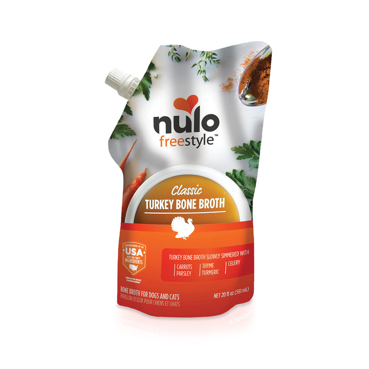 Nulo Freestyle Bone Broth, Premium Food Topper for Cats and Dogs, with Collagen and Chondroitin Sulfate to Help Boost