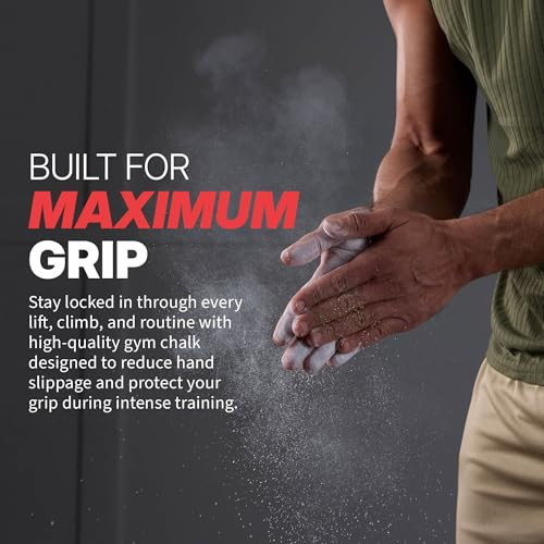 SPRI Chalk Block 2oz, 4-Pack, Gymnastics & Weightlifting Grip