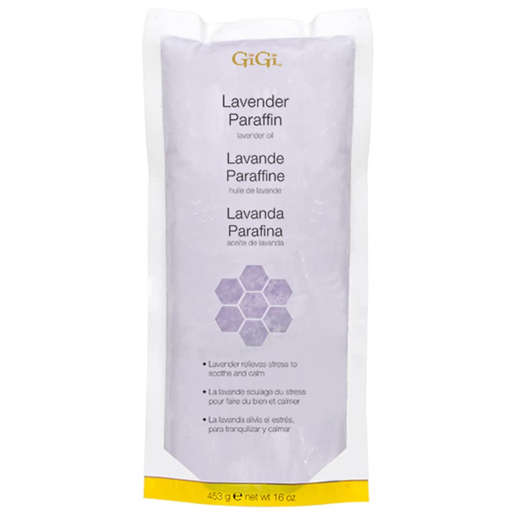 Gigi Lavender Paraffin Wax Refills for Paraffin Bath - Moisturizing Hand & Feet Treatment, Infused with Lavender Oil