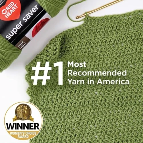 Red Heart Super Saver Yarn for Crocheting & Knitting, Oatmeal, 3-Pack